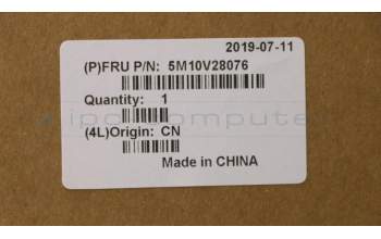 Lenovo 5M10V28076 MECH_ASM LCD REAR COVER,WQHD,RGB