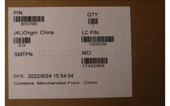 Lenovo 5M10V75659 MECH_ASM 16WUXGA,AG,HYB,AUO