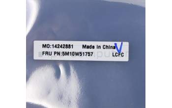 Lenovo 5M10W51757 MECH_ASM CS16_2BCP,MYLAR,BLACK,NFC,SUN