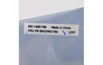 Lenovo 5M10W51760 MECH_ASM CS16_2BCP,MYLAR,SILVER,TRA