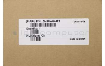 Lenovo 5M10W64422 C-Cover with keyboard,Italian,Silver,Backlight