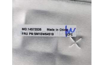 Lenovo 5M10W64519 C-Cover with keyboard, French, Black, Non-Backlight, Non-Fingerprint, US