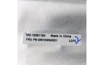 Lenovo 5M10W64531 C-Cover with keyboard, Nordic, Black, Non-Backlight, Non-FingerPrint, UK