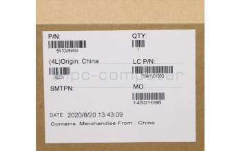 Lenovo 5M10W64534 C-Cover with keyboard, UK English, Black, Non-Backlight, Non-Fingerprint, UK