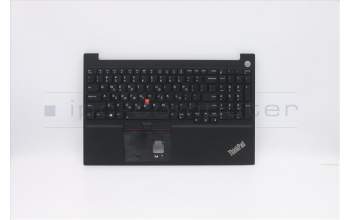Lenovo 5M10W64626 C-Cover with keyboard, Greek, Black, Backlight, Fingerprint, US