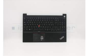 Lenovo 5M10W64637 C-Cover with keyboard, Switzerland, Black, Backlight, Fingerprint, UK