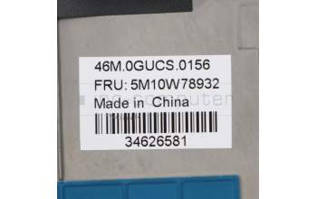 Lenovo 5M10W78932 C-Cover with keyboard, Nordic, Backlight, Non-Fingerprint, UK