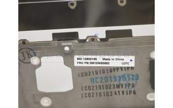 Lenovo 5M10W85882 C-Cover with keyboard, USA English, Deep Black, Backlight, WLAN, US