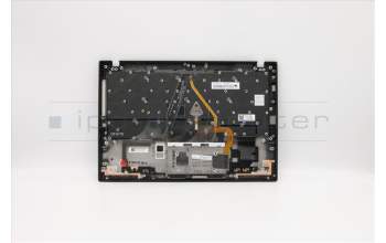 Lenovo 5M10W85992 C-Cover with keyboard, US English Euro, Deep Black, WWAN, US