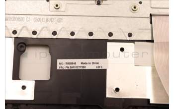 Lenovo 5M10Z27300 C-Cover with keyboard, Spanish, Black, FingerPrint, UK