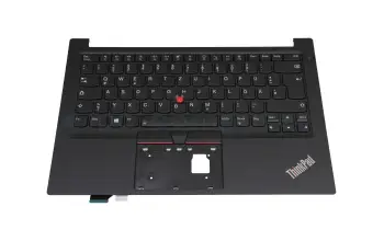 5M10Z27336 Original Lenovo Tastatur inkl. Topcase DE (deutsch) schwarz/schwarz mit Backlight und Mouse-Stick mit Ein/Aus Schalter