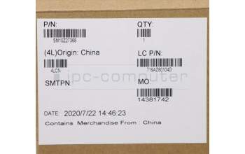 Lenovo 5M10Z27368 MECH_ASM FRU BLKB Cc_PT_FP_BK_UK_SPA