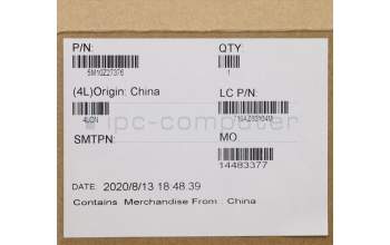 Lenovo 5M10Z27376 C-Cover with keyboard, Portuguese, Black, Backlight, FingerPrint, UK