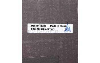 Lenovo 5M10Z27417 MECH_ASM LCD Rear Cover WQHD IR Mic Deep Black