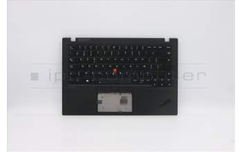Lenovo 5M10Z27438 C-Cover with keyboard, Belgian, Deep Black, WLAN, UK