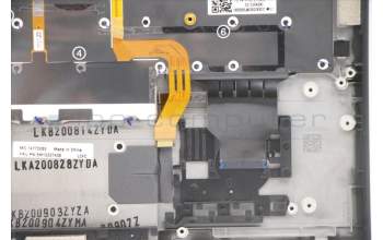 Lenovo 5M10Z27438 C-Cover with keyboard, Belgian, Deep Black, WLAN, UK