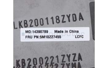Lenovo 5M10Z27455 MECH_ASM GRP_KBD_BZL_French_WLAN_DB_CHY