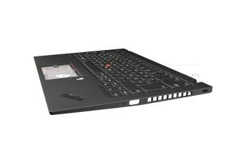 5M10Z27459 Original Lenovo Tastatur inkl. Topcase DE (deutsch) schwarz/schwarz mit Backlight und Mouse-Stick WLAN