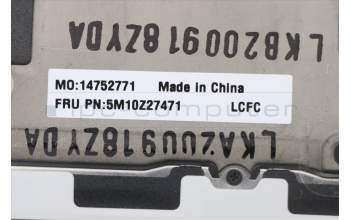 Lenovo 5M10Z27471 C-Cover with keyboard, Italian, Deep Black, WLAN, UK