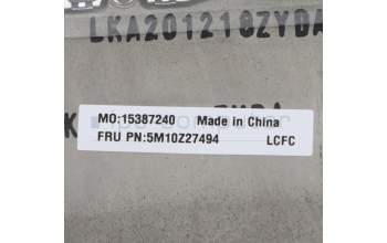 Lenovo 5M10Z27494 C-Cover with keyboard, Switzerland, Deep Black, WLAN, UK