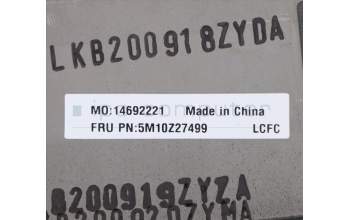 Lenovo 5M10Z27499 C-Cover with keyboard, Turkish, Deep Black, WLAN, UK