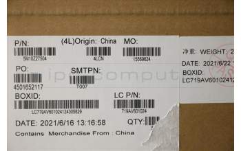 Lenovo 5M10Z27504 MECH_ASM GRP_KBD_BZL_UK ENG_WLAN_DB_TRA