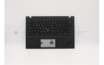 Lenovo 5M10Z27533 C-Cover with keyboard, Greek, Deep Black, WWAN, US