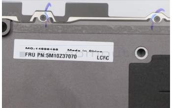 Lenovo 5M10Z37070 C-Cover with keyboard, Belgian, Iron Grey, WLAN, UK