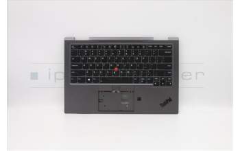 Lenovo 5M10Z37082 C-Cover with keyboard, USA English, Iron Grey, WLAN, US