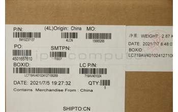 Lenovo 5M10Z37137 C-Cover with keyboard, UK English, Iron Grey, WLAN, UK