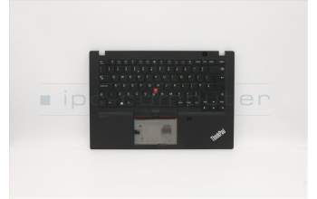 Lenovo 5M10Z41237 C-Cover with keyboard, UK English, Black, Fingerprint, UK