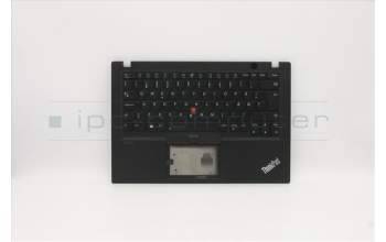 Lenovo 5M10Z41264 C-Cover with keyboard, Danish, Black, Backlight, UK
