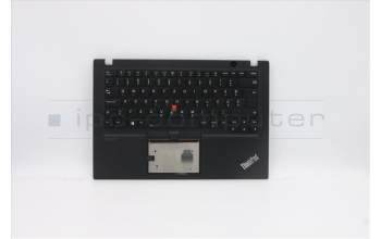 Lenovo 5M10Z41322 C-Cover with keyboard, Slovenian, Black, Backlight, UK