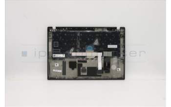 Lenovo 5M10Z41329 C-Cover with keyboard, Switzerland, Black, Backlight