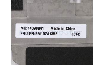 Lenovo 5M10Z41352 C-Cover with keyboard, Arabic, Black, Backlight, Fingerprint, US