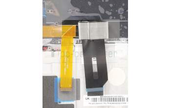 Lenovo 5M10Z41368 C-Cover with keyboard, Czech Slovakian, Black, Backlight, FingerPrint, UK