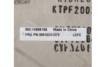 Lenovo 5M10Z41372 C-Cover with keyboard, USA English, Black, Backlight, Fingerprint, US