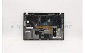 Lenovo 5M10Z41422 C-Cover with keyboard, Portuguese, Black, Backlight, FingerPrint, UK