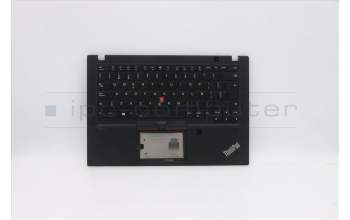 Lenovo 5M10Z41539 C-Cover with keyboard, Spanish, Black, Backlight, Fingerprint, NFC, UK