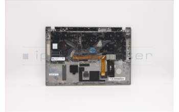 Lenovo 5M10Z41566 C-Cover with keyboard,Bulgarian,Silver,Backlight,FingerPrint