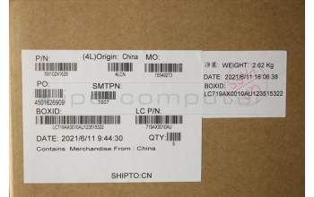 Lenovo 5M10Z41628 C-Cover with keyboard, UK English, Silver, Backlight, Fingerprint, NFC, UK