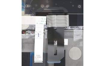 Lenovo 5M10Z41666 C-Cover with keyboard, German, Black, FingerPrint, UK