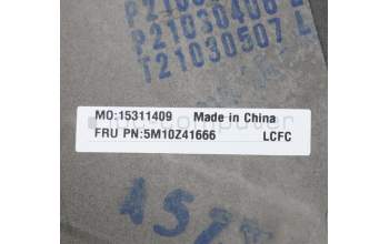 Lenovo 5M10Z41666 C-Cover with keyboard, German, Black, FingerPrint, UK