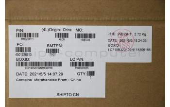 Lenovo 5M10Z54171 C-Cover with keyboard, Danish, Black, Backlight, UK