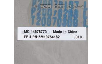 Lenovo 5M10Z54182 C-Cover with keyboard, German, Black, Backlight, UK