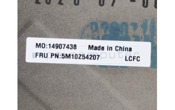 Lenovo 5M10Z54207 C-Cover with keyboard, Portuguese, Black, Backlight, UK