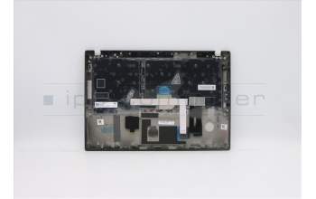 Lenovo 5M10Z54212 C-Cover with keyboard, Spanish, Black, Backlight, UK