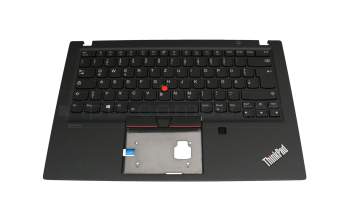 5M10Z54256 Original Lenovo Tastatur inkl. Topcase DE (deutsch) schwarz/schwarz mit Backlight und Mouse-Stick