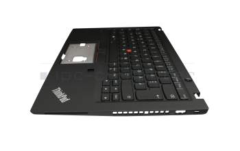 5M10Z54256 Original Lenovo Tastatur inkl. Topcase DE (deutsch) schwarz/schwarz mit Backlight und Mouse-Stick