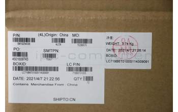 Lenovo 5M10Z54336 MECH_ASM KB w/KB Mlr Num BL(LTN)French